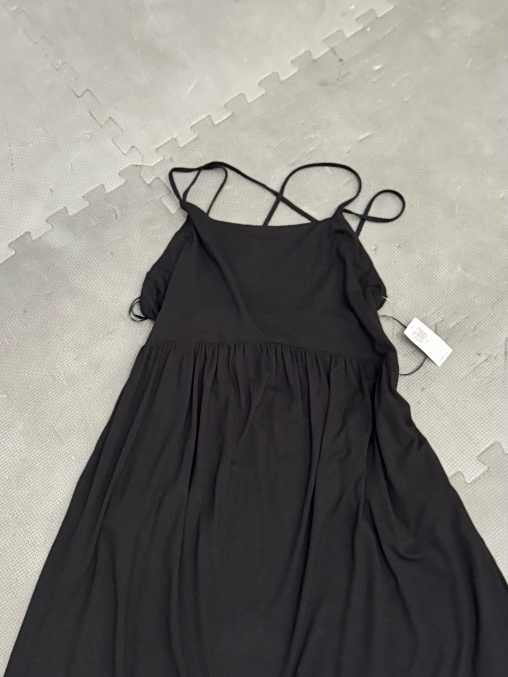 Old Navy Black Strappy Maxi Dress